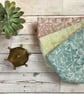 Hand Printed Linen Storage Basket, Textile Basket, Plant Pot - Chartreuse Green - Image 4