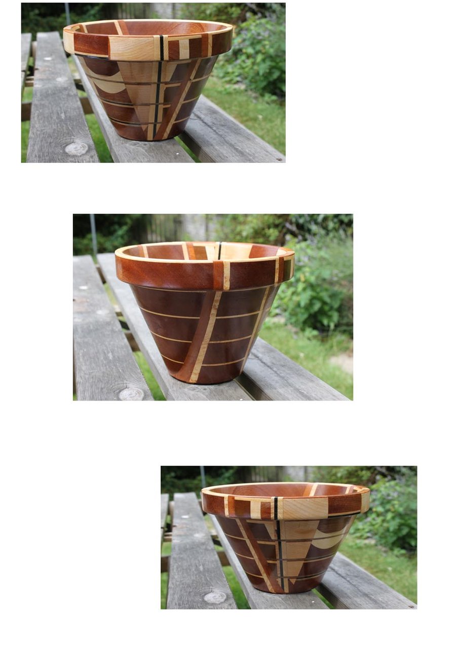 Wooden Bowl with different colours