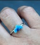 Cloud Ring, enamel cloud ring, blue cloud ring, celestial jewellery, cloud, gift - Image 4