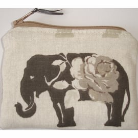 Elephant Zipped Coin Purse