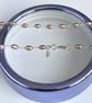 Sterling Silver Rosary Linked Pink Lavender Freshwater Cultured Pearl Necklace  - Image 9