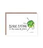 Binge Eating Brussel Sprout Christmas Card - Image 2