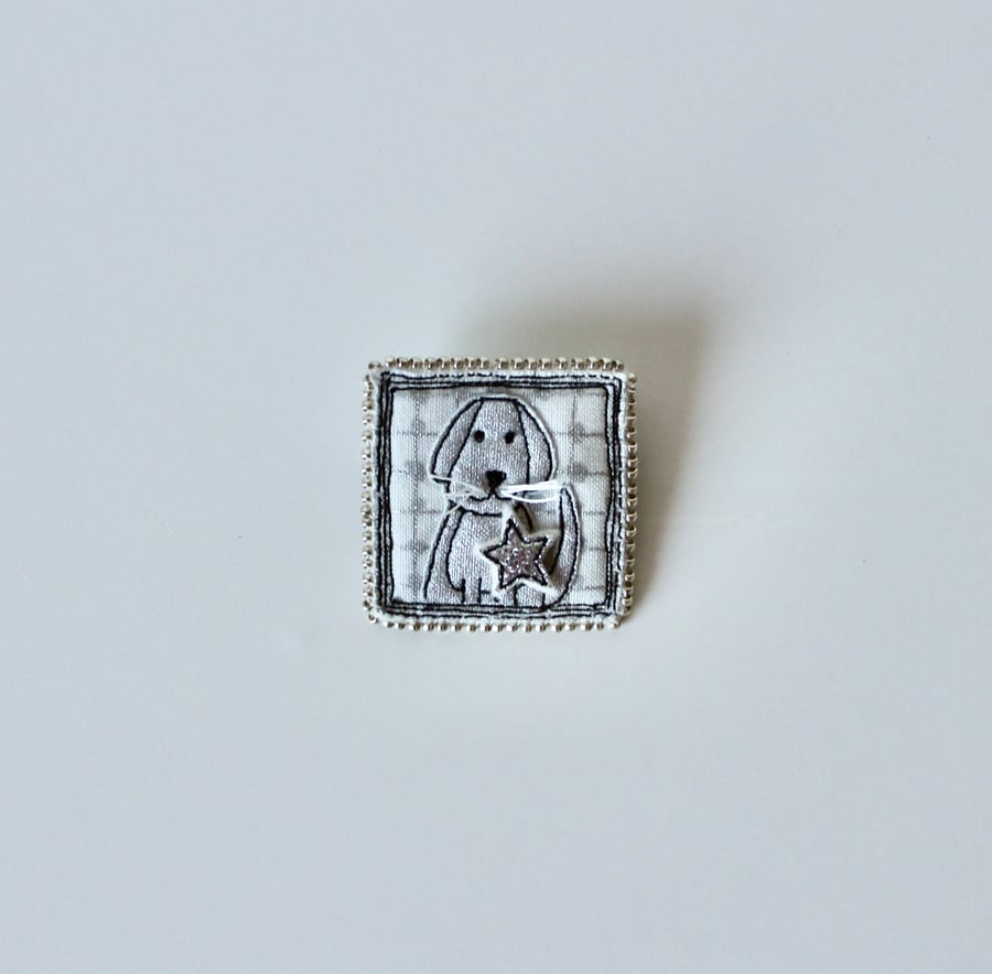 'Doggy 2' - Handmade Brooch