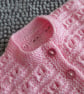 16" Round Neck Pink Baby  Cardigan - Image 2