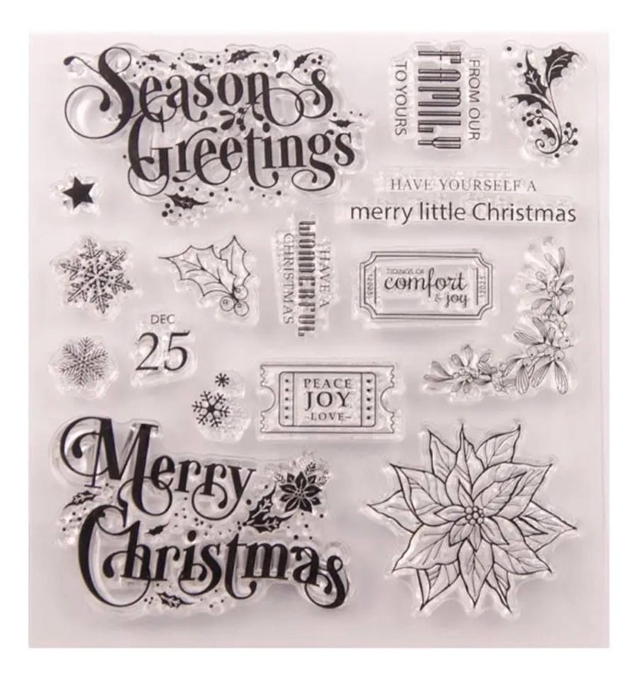 NEW Merry Little Christmas Stamp Set - 16 stamps