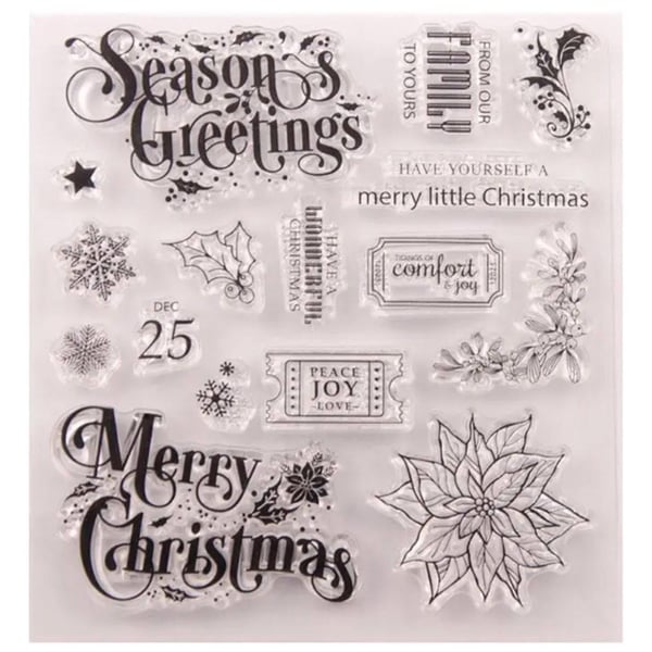 NEW Merry Little Christmas Stamp Set - 16 stamps