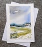 Village Edge. Blank Card. Original Watercolour Painting. 260149 - Image 5