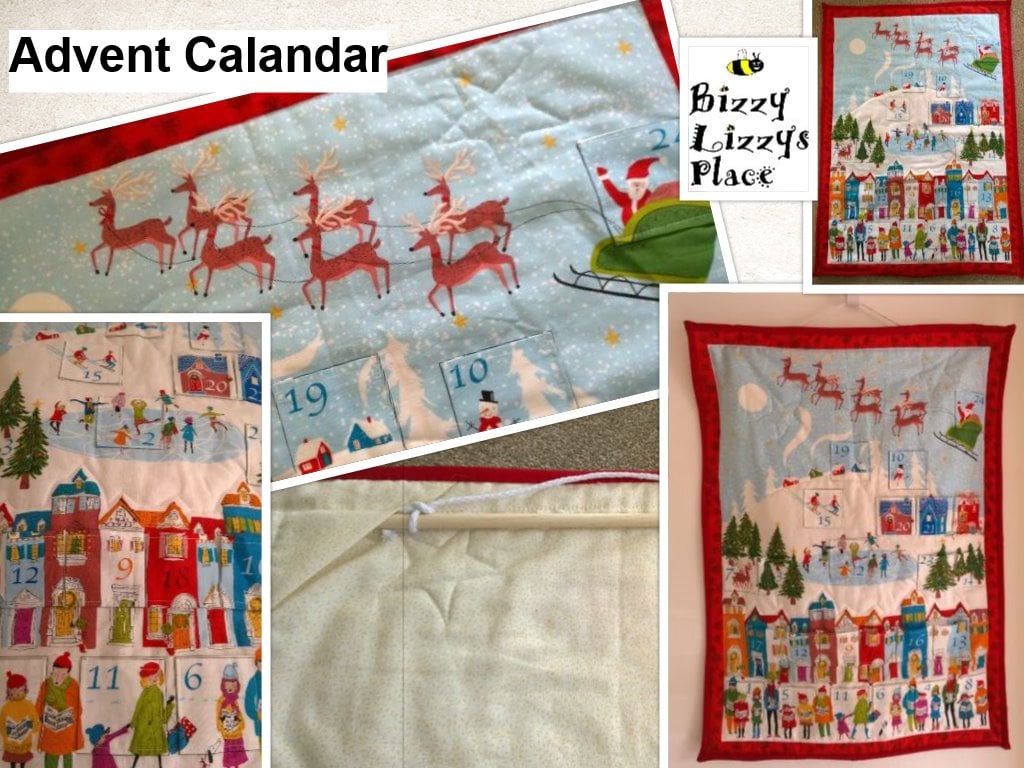 Santa Sleigh White Christmas Advent Calendar