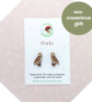 Owl Stud Earrings, Wooden Bird Earrings, Silver Plated or Sterling Silver Backs - Image 5