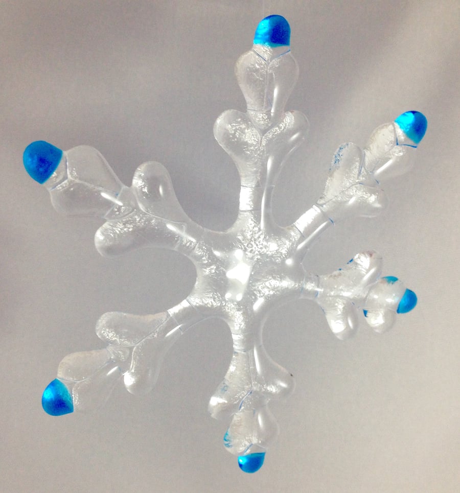 Glass Fused Snowflake 