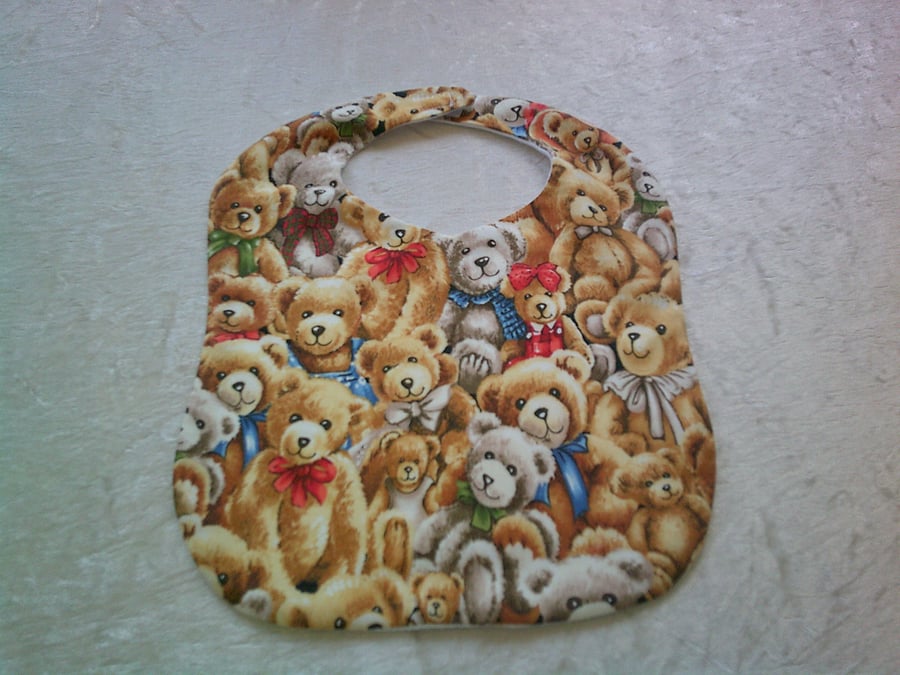 All Over Teddy Bears Baby Bib