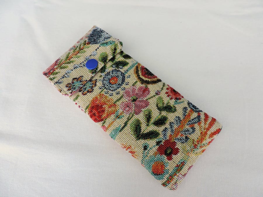 Sale  Glasses Case Floral Tapestry