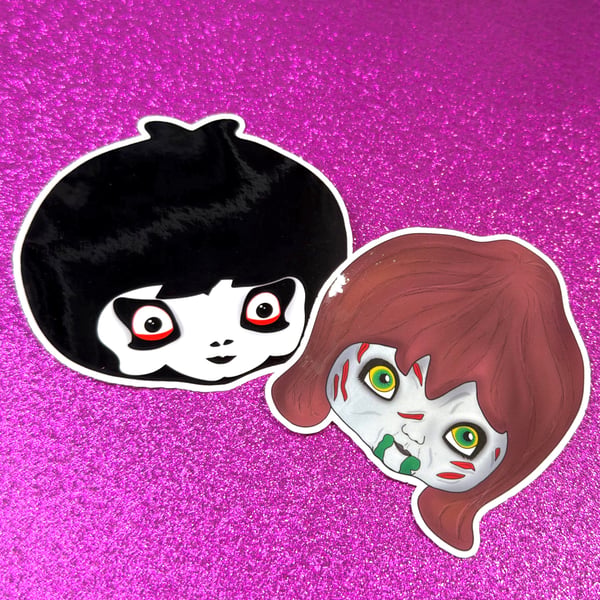 'I'm Possessed By You' Set of 2 Illustrated Stickers