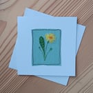 Embroidered Primrose General Greeting Card