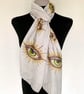 All Seeing Eye Scarf Divine Protection Gift. Grey, Lightweight
