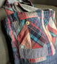 Upcycled Material Reversible Tote Bag - Image 8