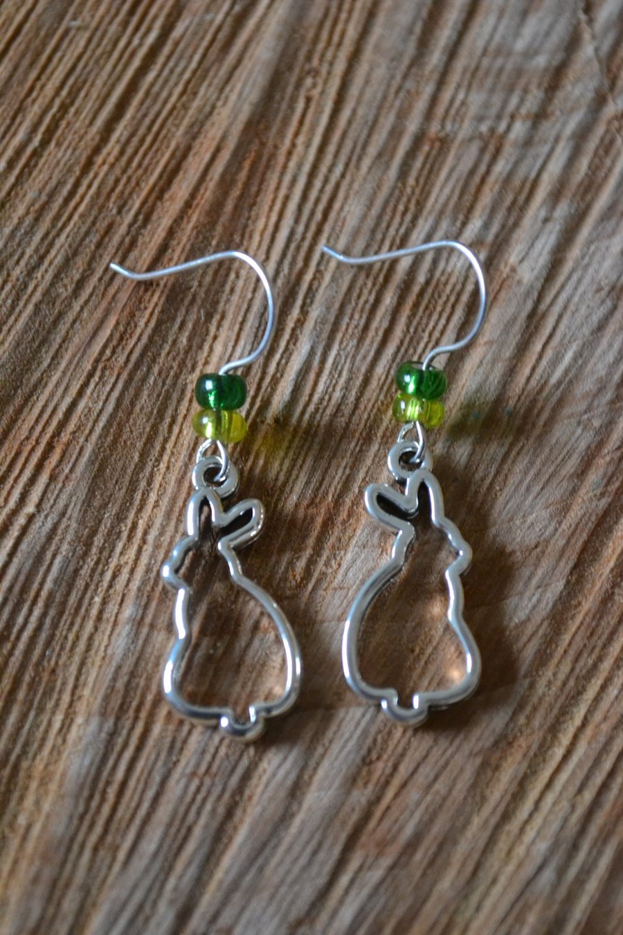 Hare earrings Woodland themed
