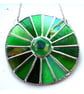 Green Suncatcher Stained Glass Handmade Colour Wheel Handmade - Image 7