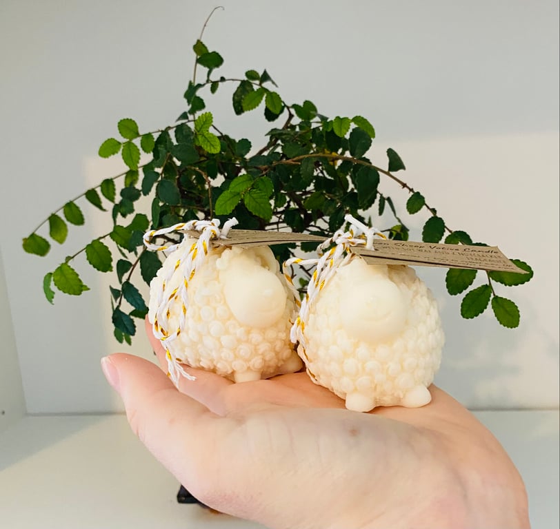 Christmas Nutcracker Sheep Candle Pair