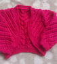 Hand Knitted Vibrant Baby Bolero A Likely Yarn  - Image 2