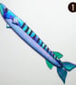 Barracuda Fused Glass Fish Themed Wall Decoration (Large) - Image 3