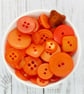 Orange Button Mix, Pack of 50 Buttons - Image 2