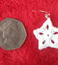 Christmas star earrings, Crochet jewellery, Crochet earrings, Christmas earrings - Image 3