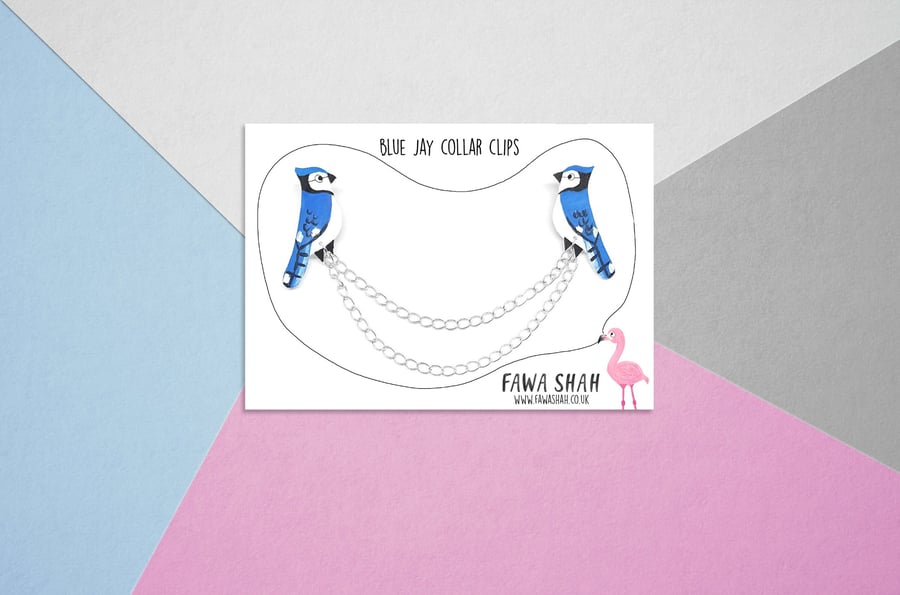Blue Jay Collar Chain - Handmade