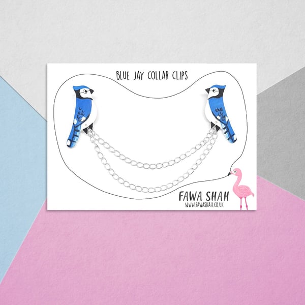 Blue Jay Collar Chain - Handmade