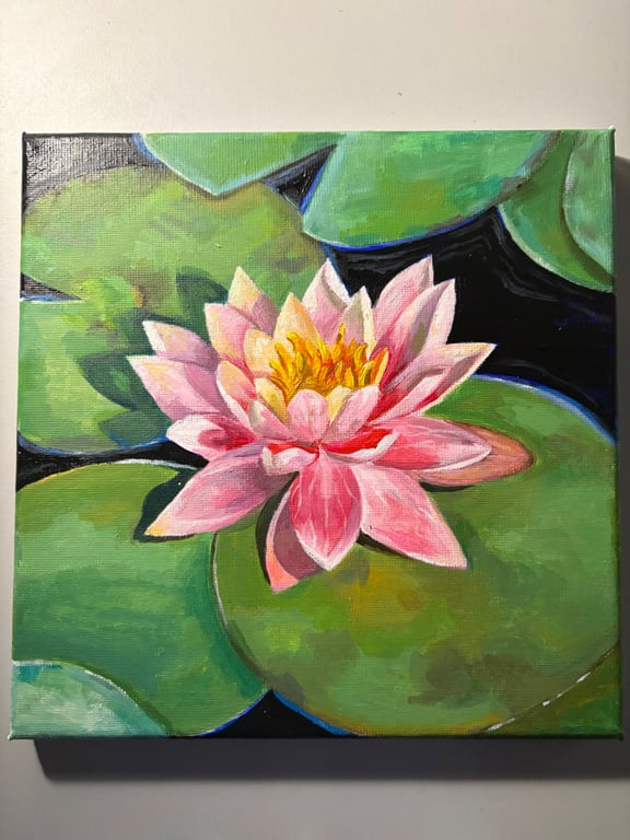 Water lotus painting