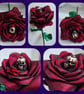 The Vampire Skull Ribbon Rose - Long Stem Artificial Flower Gift. - Image 1