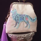 Arctic Fox Flower Power Coin Purse 