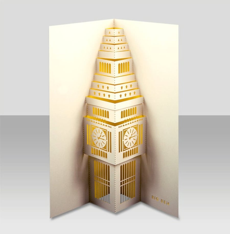 Big Ben pop-up 3D card