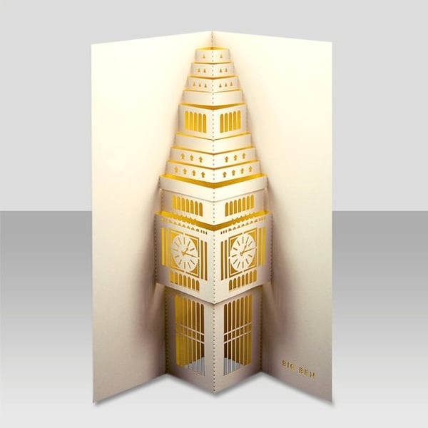 Big Ben pop-up 3D card