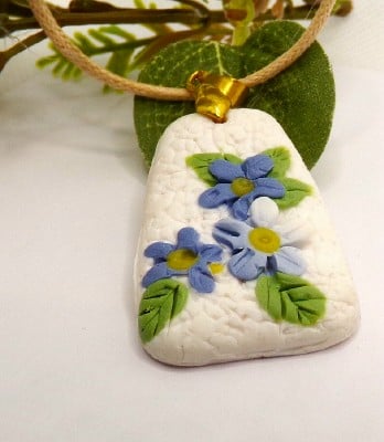 Forget-Me-not Geometric Pendant Small