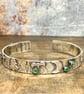 Handmade Silver Forest Cuff - Image 1