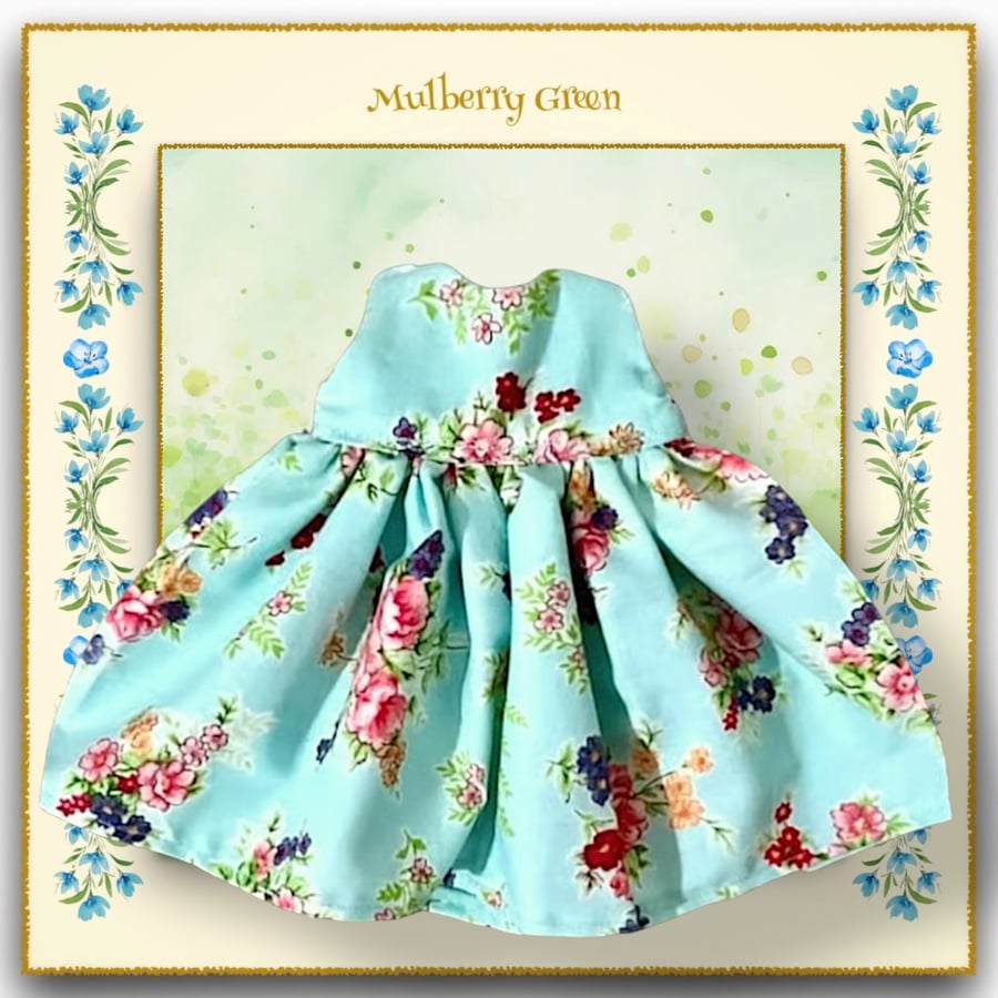 Turquoise Floral Dress