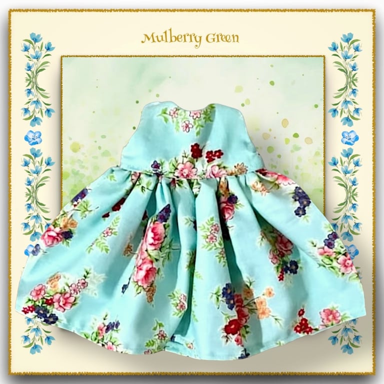 Turquoise Floral Dress