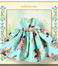 Turquoise Floral Dress - Image 1