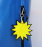 Yellow Sun Keyring - Bag Charm - Image 3