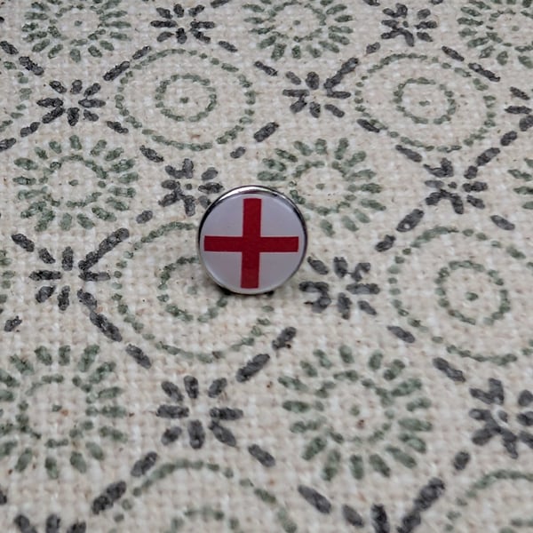 England Flag Pin - Small Resin Topped Pin Badge - English Flag Badge