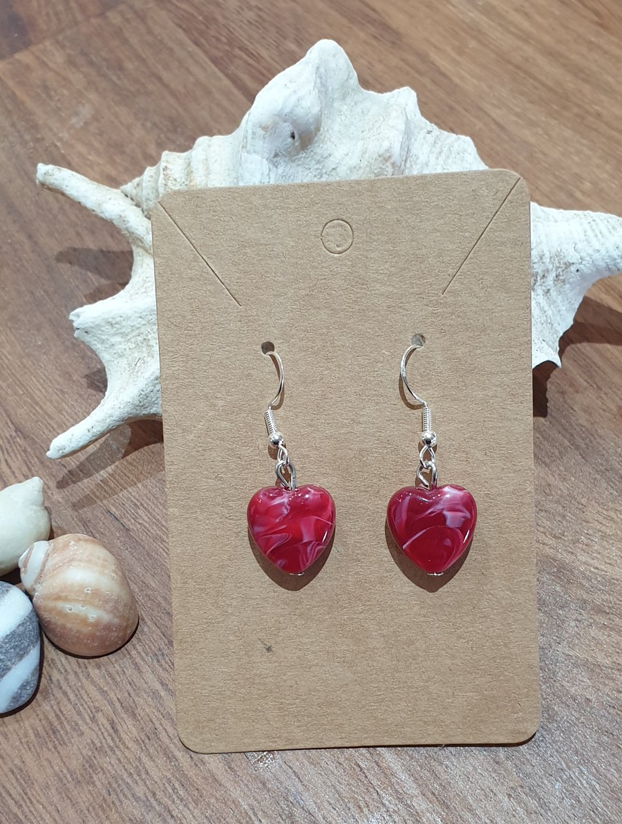 Red Heart Earrings