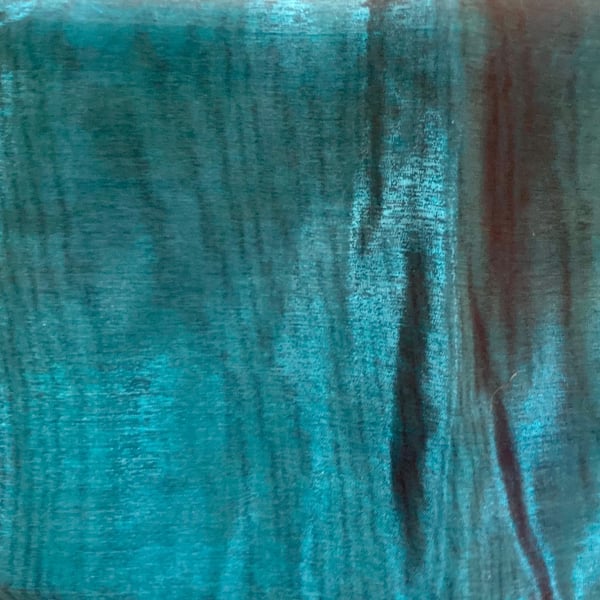 Teal Shot Organza