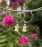 Light Green Glass Earrings - Image 1