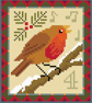 094D Cross Stitch 12 days of Christmas carol, 4th Day Four Calling Birds mini  - Image 5