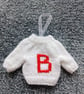 Fun Initialled Mini Christmas Jumper for the Christmas Tree  - Image 5