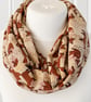 Cute Fox Infinity Scarf, 100% cotton  - Image 7