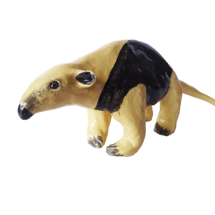 Tamandua Anteater Ceramic Ornament - Hand Built