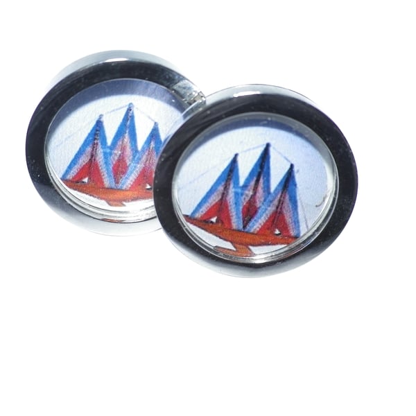 3 Triangles cufflinks.free shipping, gift wrapped,elegant image  Ref 0945