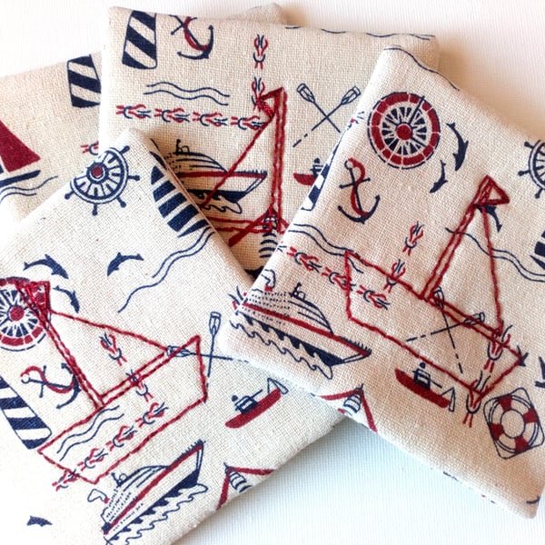 Nautical coaster set 107BF
